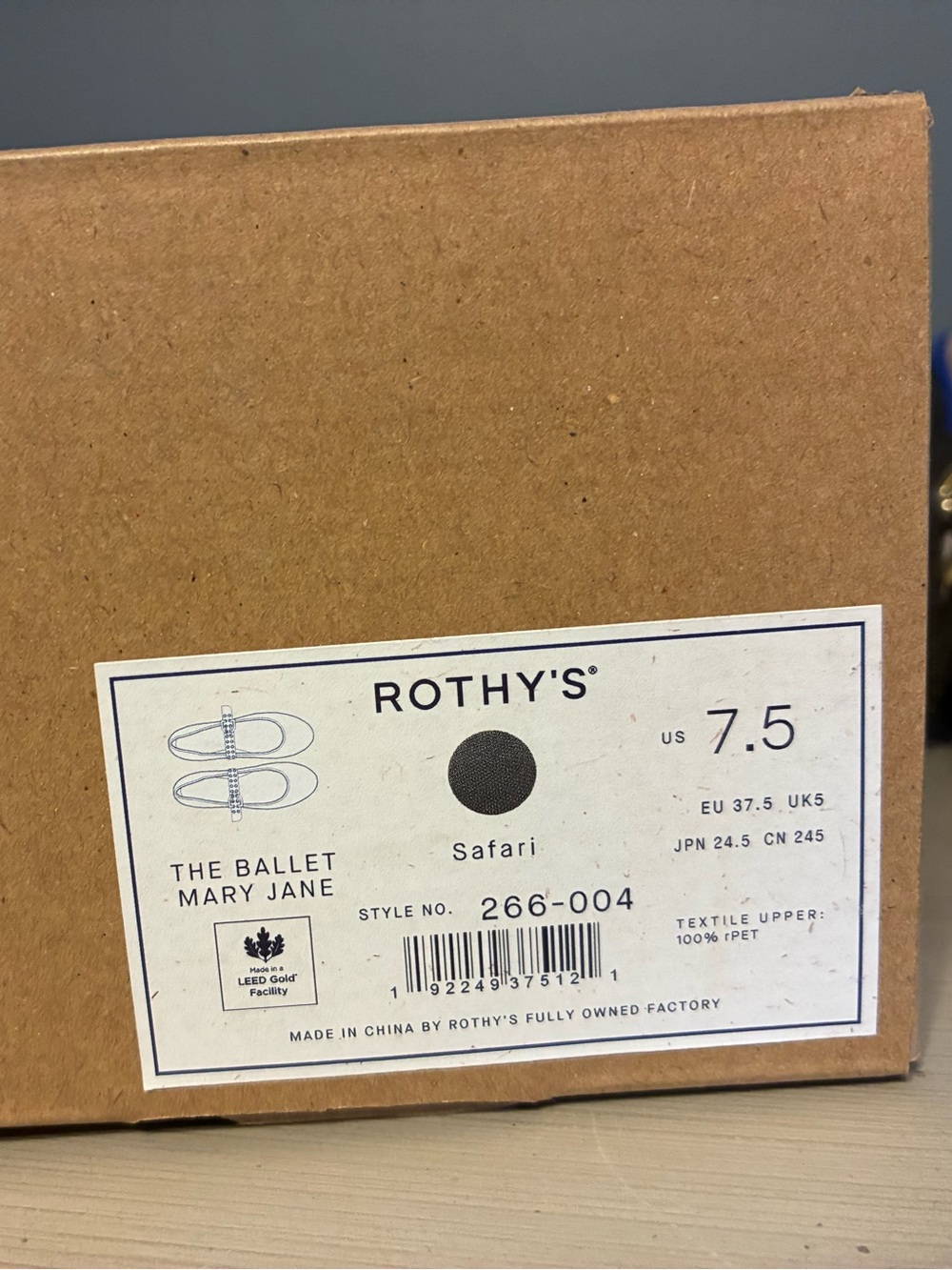 Rothy’s the Mary Jane in Safari Sz 7.5 - Picture 3 of 4